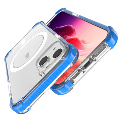 For iPhone 15 Magsafe Magnetic Acrylic Shockproof Phone Case(Blue) - iPhone 15 Cases by buy2fix | Online Shopping UK | buy2fix