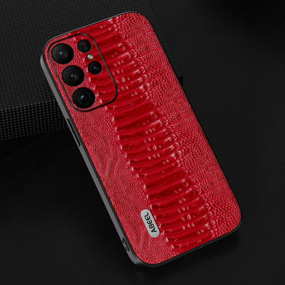 For Samsung Galaxy S23+ 5G ABEEL Genuine Leather Weilai Series Phone Case(Red) - Galaxy S23+ 5G Cases by buy2fix | Online Shopping UK | buy2fix