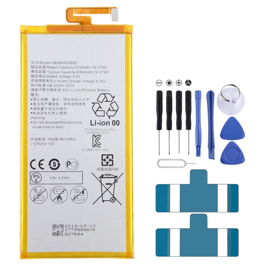 HB3665D2EBC 4360mAh Battery Replacement For Huawei Ascend P8 Max DAV-703L DAV-713L - For Huawei by buy2fix | Online Shopping UK | buy2fix