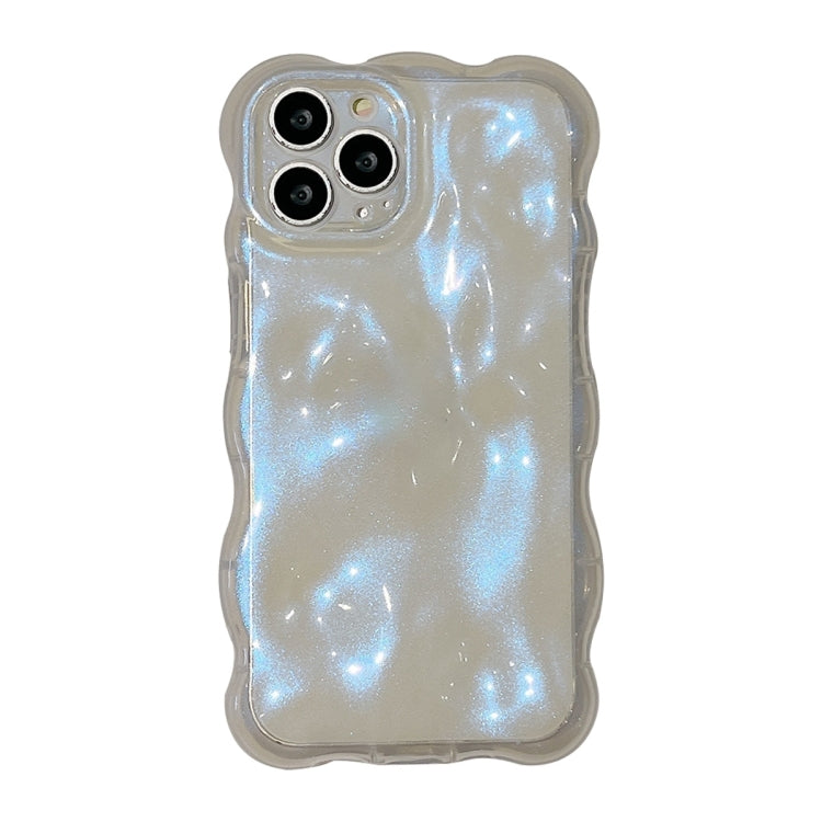 For iPhone 15 Pro Max Wave Bubbles TPU Phone Case(Glitter Blue) - iPhone 15 Pro Max Cases by buy2fix | Online Shopping UK | buy2fix