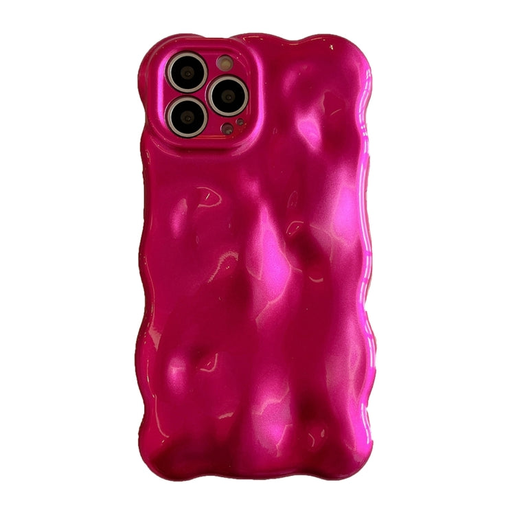 For iPhone 15 Pro Max Wave Bubbles TPU Phone Case(Red) - iPhone 15 Pro Max Cases by buy2fix | Online Shopping UK | buy2fix