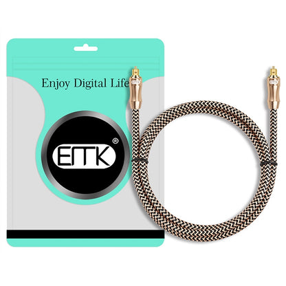 25m EMK OD6.0mm Gold-plated TV Digital Audio Optical Fiber Connecting Cable - Audio Optical Cables by EMK | Online Shopping UK | buy2fix