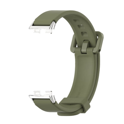 For Huawei Band 8 / 9 Mijobs Silicone Breathable Watch Band(Army Green) - Watch Bands by MIJOBS | Online Shopping UK | buy2fix