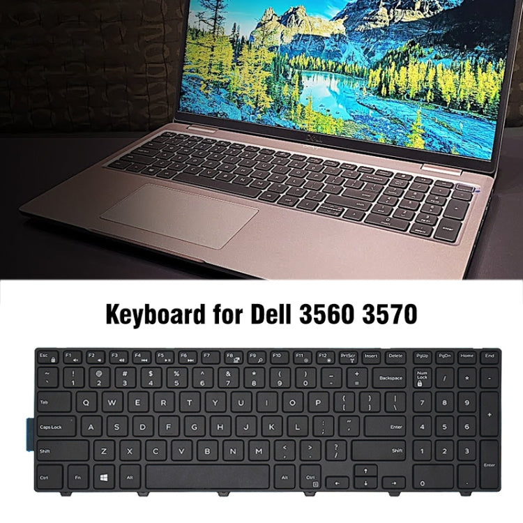 US Version  Laptop Keyboard For Dell 3560 3570(Black) - Dell Spare Parts by buy2fix | Online Shopping UK | buy2fix