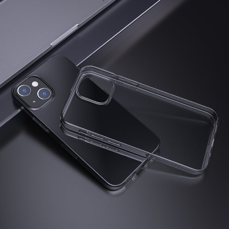 For iPhone 15 hoco Light Series Soft TPU Phone Case(Transparent Black) - iPhone 15 Cases by hoco | Online Shopping UK | buy2fix