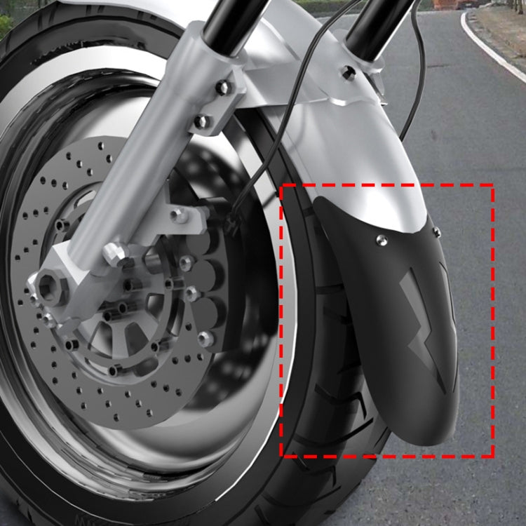 Motorcycle PP Modified Front Wheel Fender Dustproof Splash Flaps Mudguards Fender Guard, Style:02 - In Car by buy2fix | Online Shopping UK | buy2fix