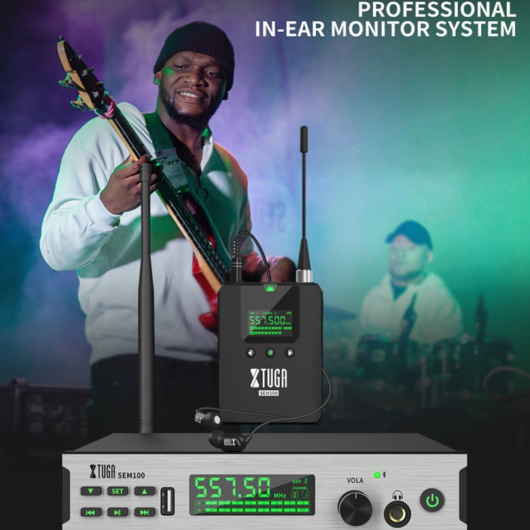 XTUGA SEM100 Professional Wireless In Ear Monitor System 1 BodyPacks(US Plug) - Microphone by XTUGA | Online Shopping UK | buy2fix