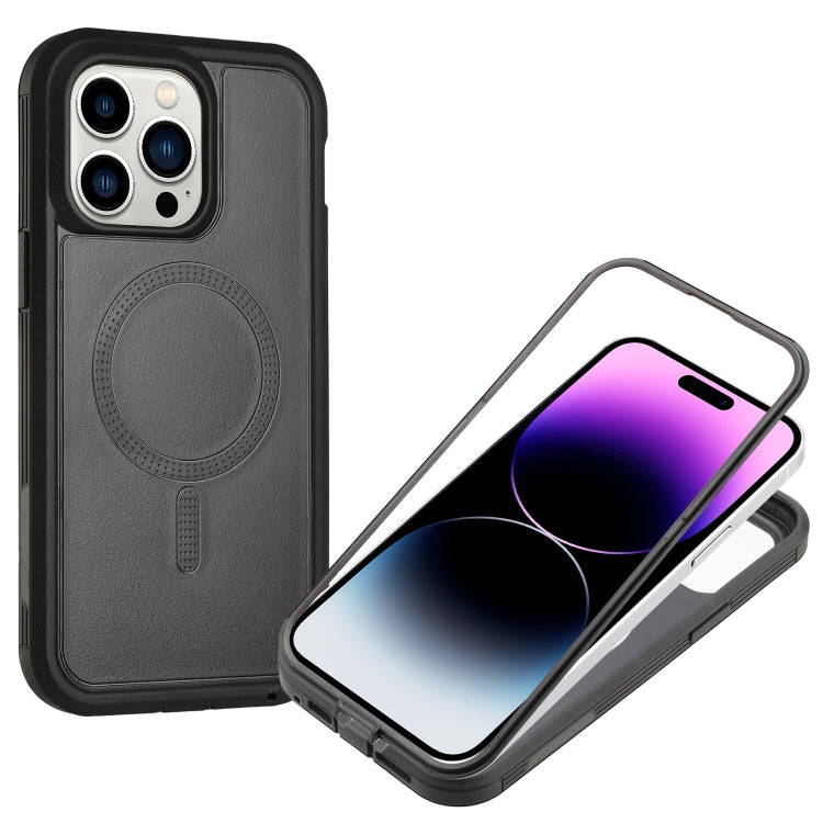 For iPhone 12 Pro Max Defender Series XT MagSafe Magnetic PC + TPU Shockproof Phone Case(Black) - iPhone 12 Pro Max Cases by buy2fix | Online Shopping UK | buy2fix