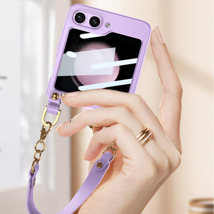 For Samsung Galaxy Z Flip5 GKK Ultra-thin Handbag Phone Case(Purple) - Galaxy Z Flip5 Cases by GKK | Online Shopping UK | buy2fix