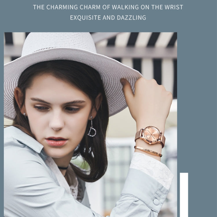OLEVS 5189 Women Heart Shape Waterproof Quartz Watch(Rose Gold) - Metal Strap Watches by OLEVS | Online Shopping UK | buy2fix