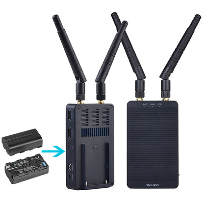Measy T1 4K HDMI 2.0 Wireless Audio Video Transmitter Receiver Extender Transmission System, Transmission Distance: 200m, UK Plug(Black) - Amplifier by Measy | Online Shopping UK | buy2fix
