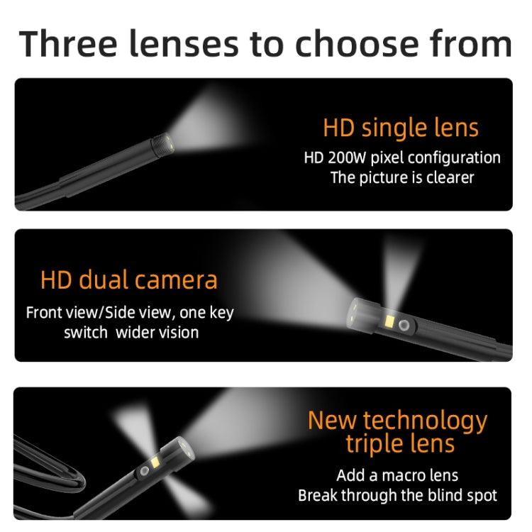 T23 3.9mm Single Lens 7 inch Screen Industrial Endoscope, Spec:5m Tube -  by buy2fix | Online Shopping UK | buy2fix