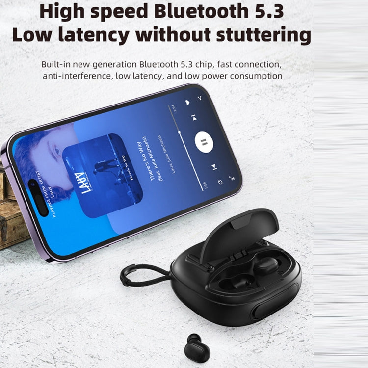 T&G TG-813 2 in 1 TWS Bluetooth Speaker Earphone with Charging Box(Blue) - Mini Speaker by T&G | Online Shopping UK | buy2fix