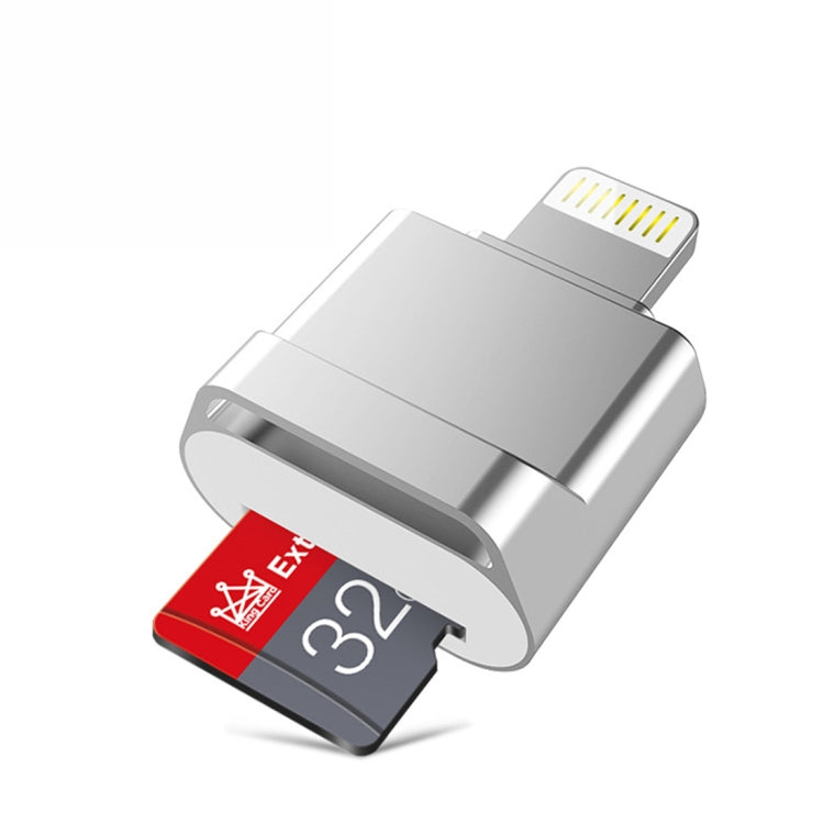 MicroDrive 8pin To TF Card Adapter Mini iPhone & iPad TF Card Reader, Capacity:32GB(Silver) -  by MICRODRIVE | Online Shopping UK | buy2fix