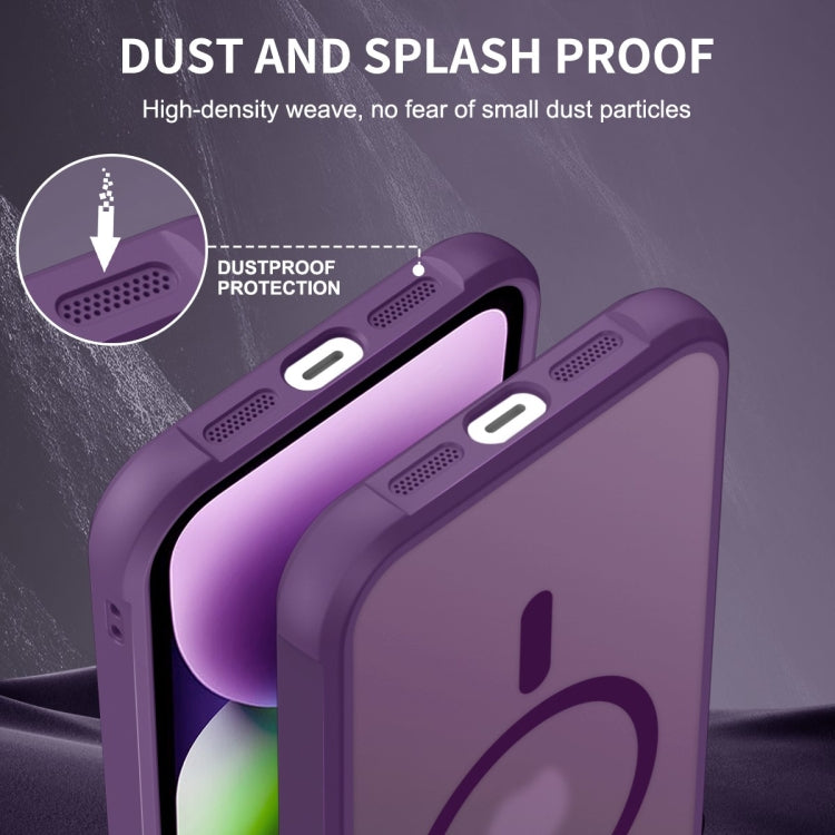 For iPhone 14 / 13 MagSafe Magnetic Phone Case(Purple) - iPhone 14 Cases by buy2fix | Online Shopping UK | buy2fix