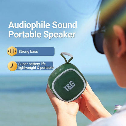 T&G TG659 Outdoor Portable TWS Mini Bluetooth Speaker(Blue) - Mini Speaker by T&G | Online Shopping UK | buy2fix