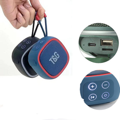 T&G TG659 Outdoor Portable TWS Mini Bluetooth Speaker(Blue) - Mini Speaker by T&G | Online Shopping UK | buy2fix