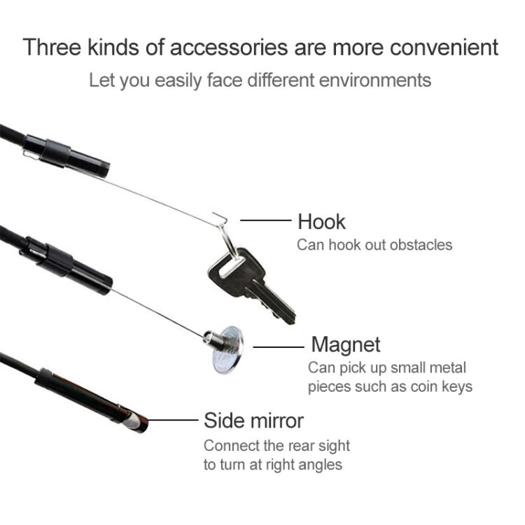 AN97 Waterproof Micro USB Endoscope Snake Tube Inspection Camera for Parts of OTG Function Android Mobile Phone, with 6 LEDs, Lens Diameter:5.5mm(Length: 2m) - Consumer Electronics by buy2fix | Online Shopping UK | buy2fix