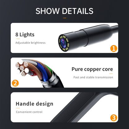 P200 8mm Front Lenses Integrated Industrial Pipeline Endoscope with 4.3 inch Screen, Spec:10m Tube -  by buy2fix | Online Shopping UK | buy2fix