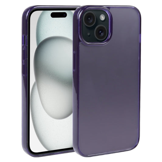 For iPhone 15 GEBEI Acrylic Phone Case(Purple) - iPhone 15 Cases by GEBEI | Online Shopping UK | buy2fix