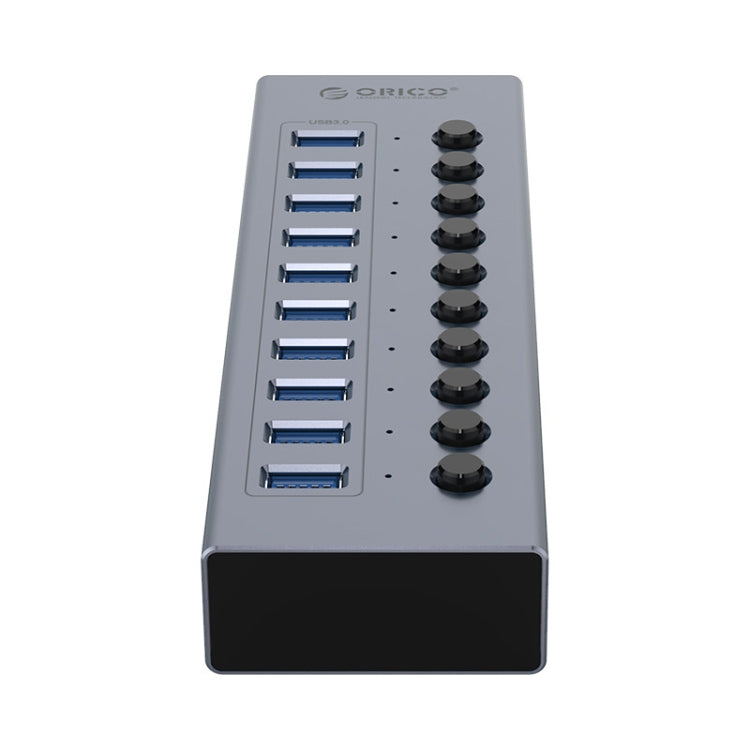 ORICO BT2U3-10AB-GY-BP 10 Ports USB 3.0 HUB with Individual Switches(AU Plug) - USB 3.0 HUB by ORICO | Online Shopping UK | buy2fix