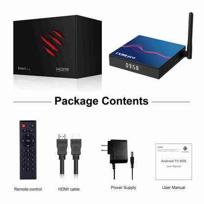 TX98 Pro 4K Ultra HD Android 12.0 Smart TV Box with Remote Control, 4GB+32GB, Allwinner H618 Quad-Core(UK Plug) - Others by buy2fix | Online Shopping UK | buy2fix