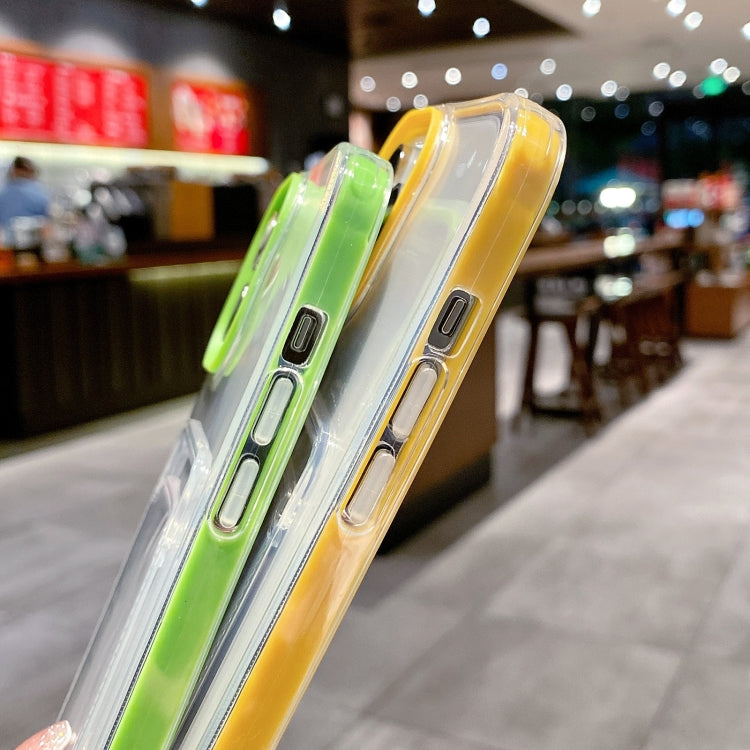 For iPhone 15 Pro Max 360 Clear PC Hybrid  TPU Phone Case with Card Slot(Green) - iPhone 15 Pro Max Cases by buy2fix | Online Shopping UK | buy2fix