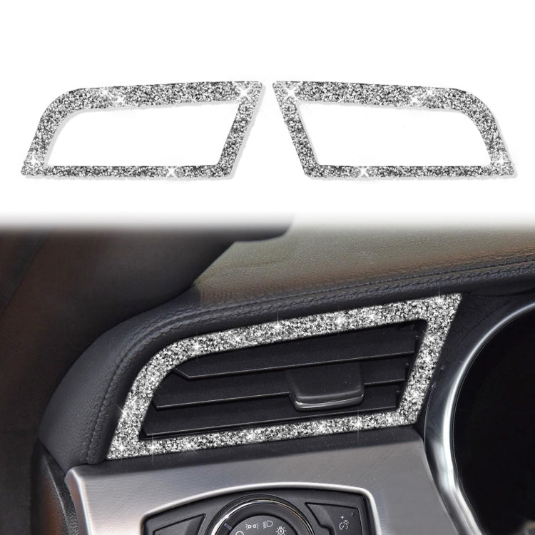 For Ford Mustang 2015-2020 Car Side Air Outlet Diamond Decoration Sticker, Left and Right Drive - Car Interior Mouldings by buy2fix | Online Shopping UK | buy2fix