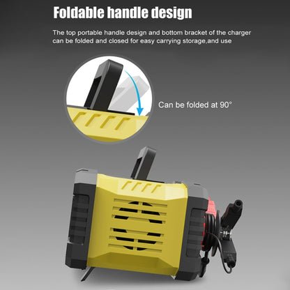 FOXSUR 12V / 24V 10A Portable Motorcycle Car Smart Battery Charger(EU Plug) - Battery Charger by FOXSUR | Online Shopping UK | buy2fix