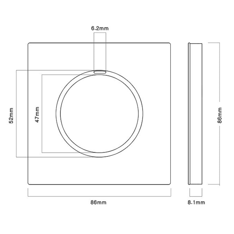 86mm Gray Aluminum Wire Drawing LED Switch Panel, Style:One Open Multiple Control - Switch by buy2fix | Online Shopping UK | buy2fix