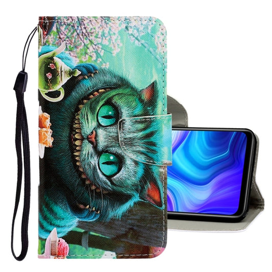 For Xiaomi Redmi 9A 3D Colored Drawing Horizontal Flip PU Leather Case with Holder & Card Slots & Wallet(Green Eyes) - Xiaomi Cases by buy2fix | Online Shopping UK | buy2fix