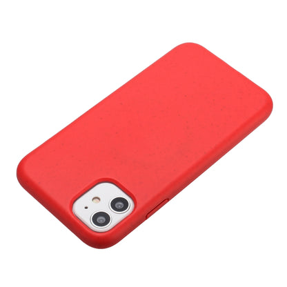 For iPhone 11 Wheat MagSafe Magnetic Straw Material + TPU Phone Case(Red) - iPhone 11 Cases by buy2fix | Online Shopping UK | buy2fix