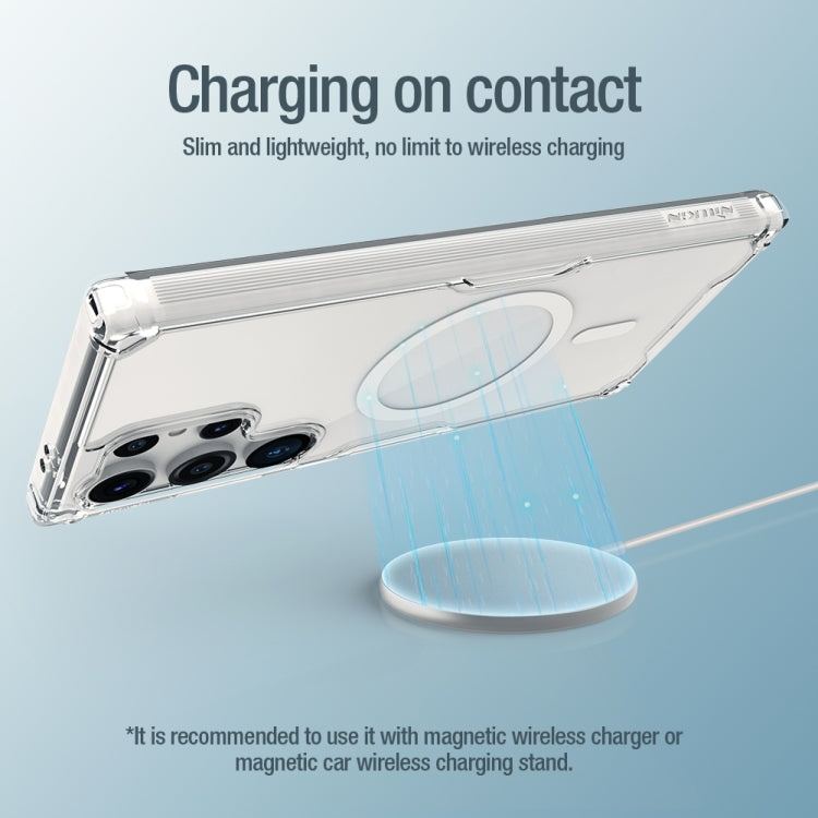 For Samsung Galaxy S24 Ultra 5G NILLKIN Ultra Clear Magsafe PC + TPU Phone Case(Transparent) - Galaxy S24 Ultra 5G Cases by NILLKIN | Online Shopping UK | buy2fix