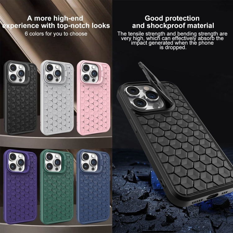 For iPhone 11 Honeycomb Radiating Lens Holder Magsafe Phone Case(Black) - iPhone 11 Cases by buy2fix | Online Shopping UK | buy2fix