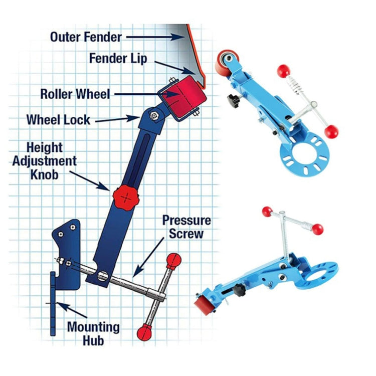 Car Wheel Eyebrow Repair Tool Fender Roller Tool Fender Reforming Extending Tool - In Car by buy2fix | Online Shopping UK | buy2fix