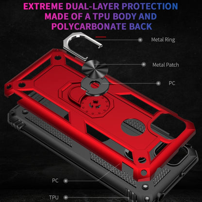 For Xiaomi Redmi 9C Shockproof TPU + PC Protective Case with 360 Degree Rotating Holder(Black) - Xiaomi Accessories by buy2fix | Online Shopping UK | buy2fix