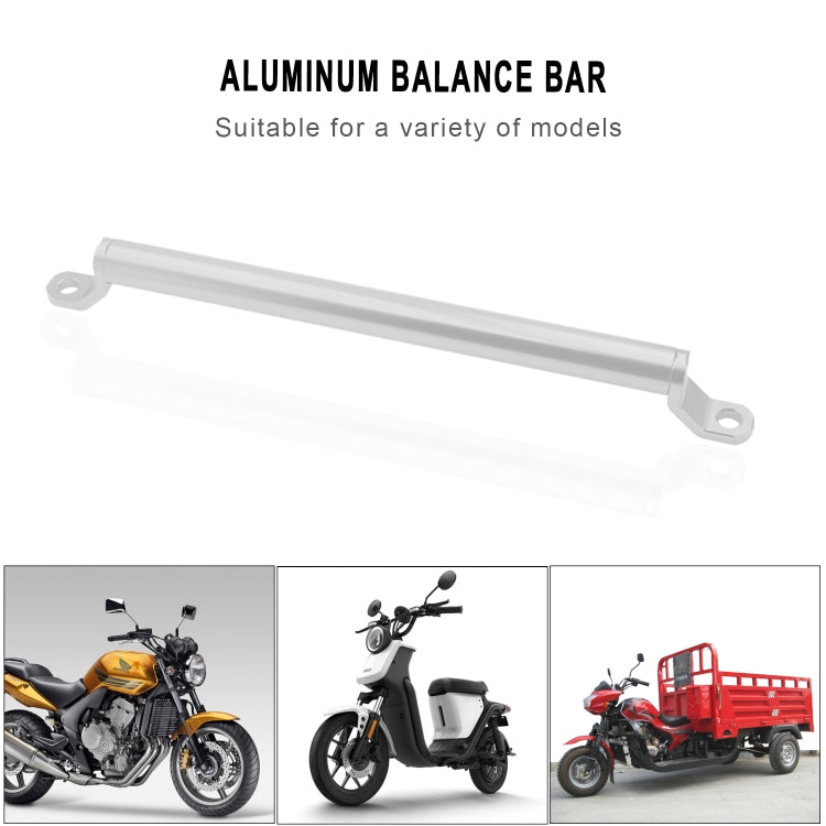 CS-859A3 Motorcycle Electric Vehicle Aluminum Alloy Extended Balance Bar Headlight Mobile Phone Bracket(Silver) - Others by buy2fix | Online Shopping UK | buy2fix