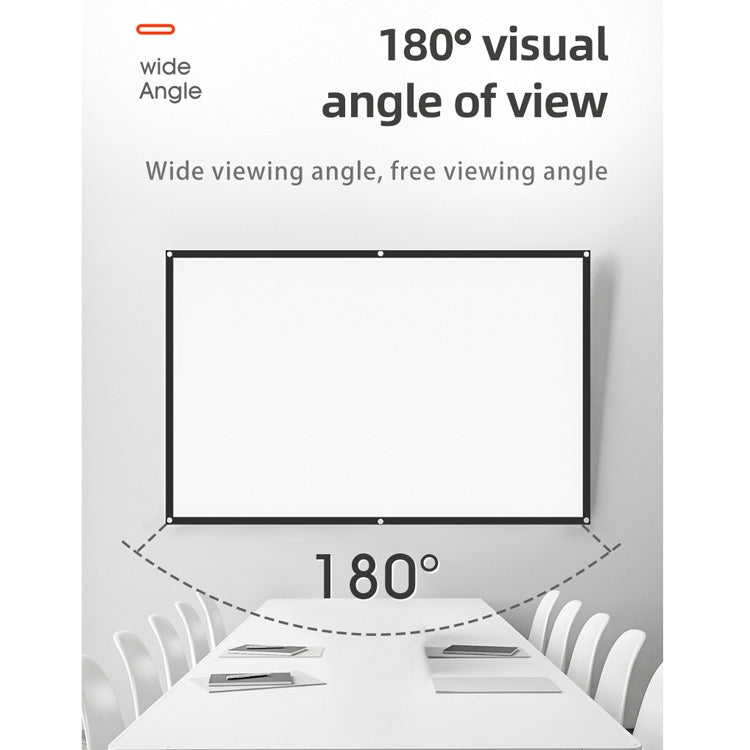 Simple Folding High Density Polyester Projector Film Curtain, Size:72 inch (16:9) Projection Area: 159x90cm - Film Curtains by buy2fix | Online Shopping UK | buy2fix