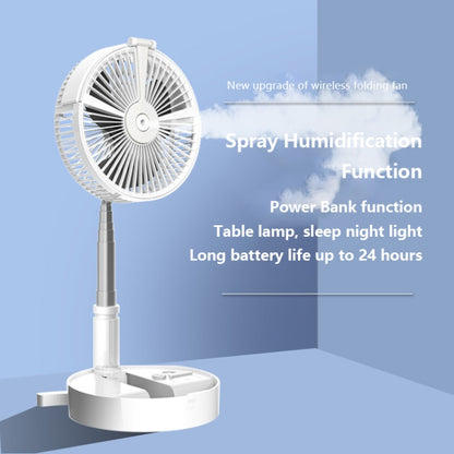 Humidifying and Moisturizing Spray Fan USB Charging Desktop Portable Folding Fan (Pink) - Consumer Electronics by buy2fix | Online Shopping UK | buy2fix