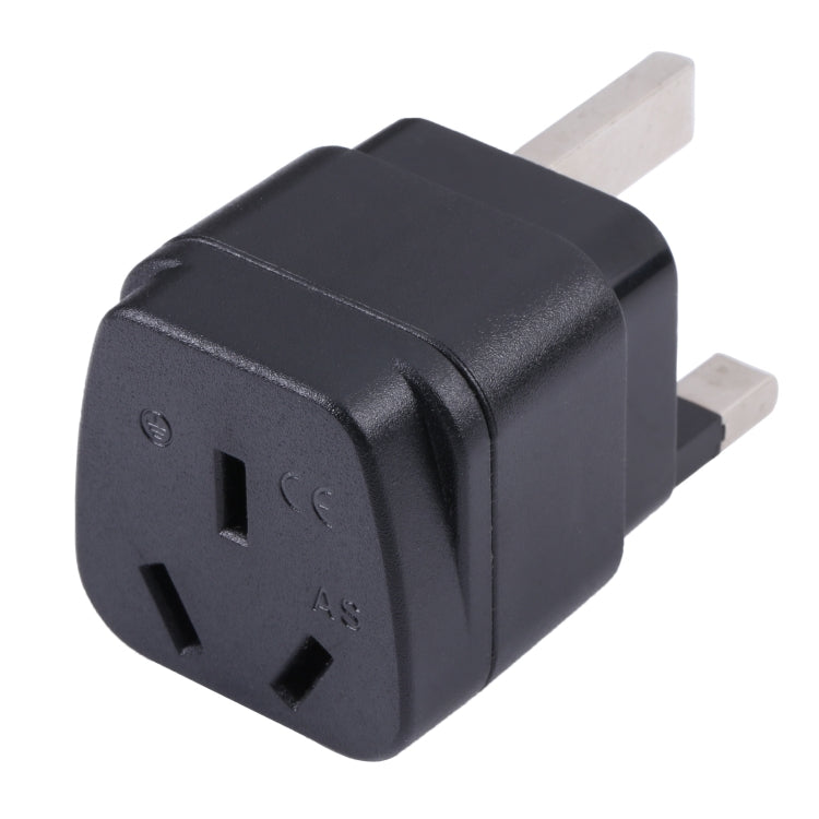 Portable Three-hole AU to UK Plug Socket Power Adapter with Fuse - Consumer Electronics by buy2fix | Online Shopping UK | buy2fix