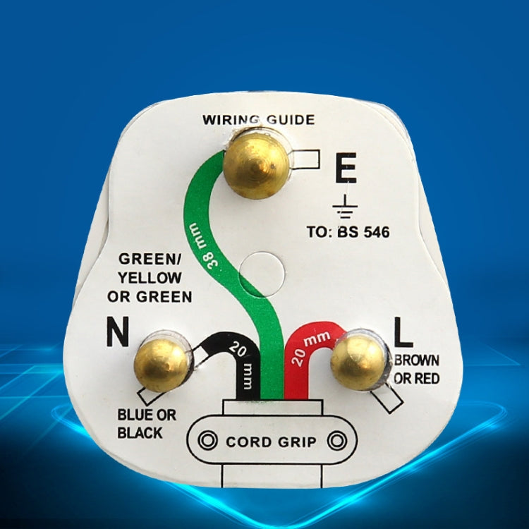 Three Pin Cylinder 15A Power Plug, UK Plug - Consumer Electronics by buy2fix | Online Shopping UK | buy2fix