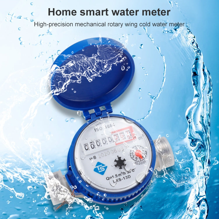 TS-S300E Household Mechanical Rotary-wing Cold Water Meter High-precision Pointer Digital Display Combination Water Meter - Other Tester Tool by buy2fix | Online Shopping UK | buy2fix