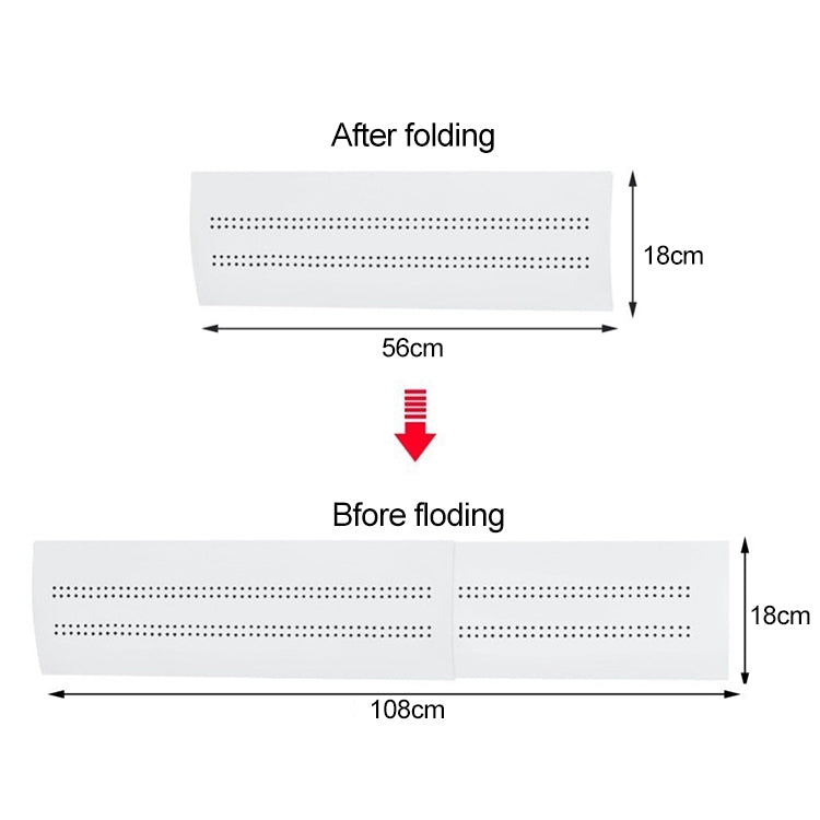 Bedroom Wall-Mounted Baby Universal Anti-Straight Blowing Air Conditioning Windshield Wind Deflector Shroud, S Three Board Version - Home & Garden by buy2fix | Online Shopping UK | buy2fix