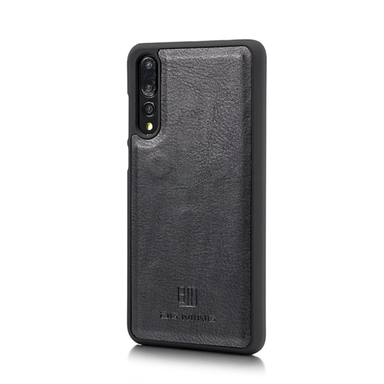 Crazy Horse Texture Flip Detachable Magnetic Leather Case for Huawei P20 Pro, with Holder & Card Slots & Wallet(Black) - Huawei Cases by DG.MING | Online Shopping UK | buy2fix