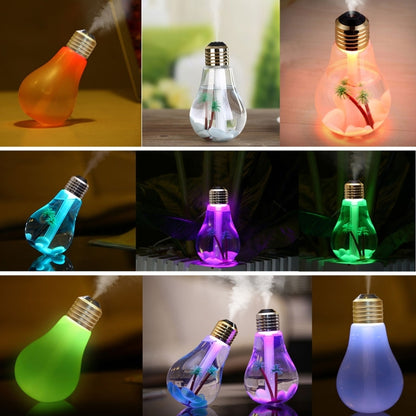 400ML Colorful Light Portable Bulb Shape Aromatherapy Air Purifier Humidifier for Home / Office / Car(Silver) - Home & Garden by buy2fix | Online Shopping UK | buy2fix