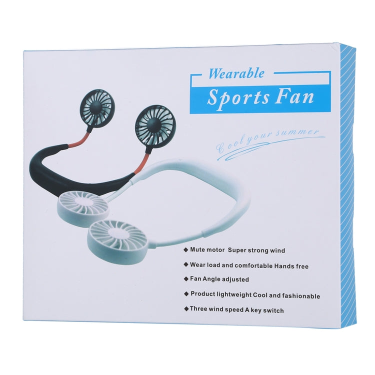 Multi-function Portable Adjustable Wearable Sport Fan(White) - Consumer Electronics by buy2fix | Online Shopping UK | buy2fix