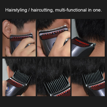 HJ-2018 Men Electric Shaver Fader Self-help Hair Clipper with Wai Cloth + Sponge + Spare Cutter Head, Standard Version, CN Plug - Hair Trimmer by buy2fix | Online Shopping UK | buy2fix