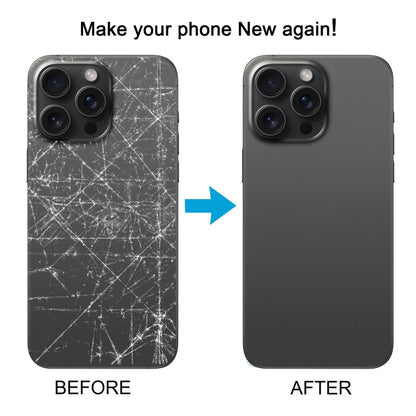 For iPhone 15 Pro Glass Battery Back Cover(Black) -  by buy2fix | Online Shopping UK | buy2fix