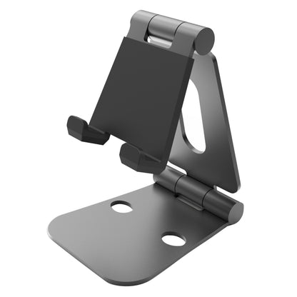 Universal Aluminum Alloy Foldable Adjustable Holder Stand, for iPad, Samsung, Lenovo, Sony, and other Tablet(Black) - Desktop Holder by buy2fix | Online Shopping UK | buy2fix