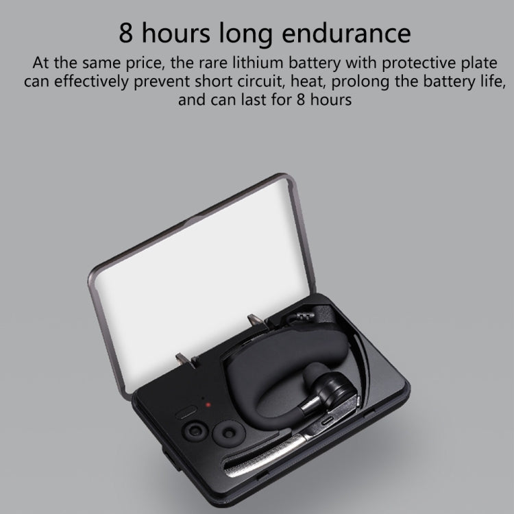 SBT208C Single Earhook Wireless Bluetooth Earphone Charging Box - Other Accessories by buy2fix | Online Shopping UK | buy2fix